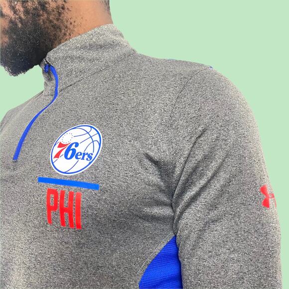 under armour philadelphia 76ers quarter zip - Picture 2 of 4